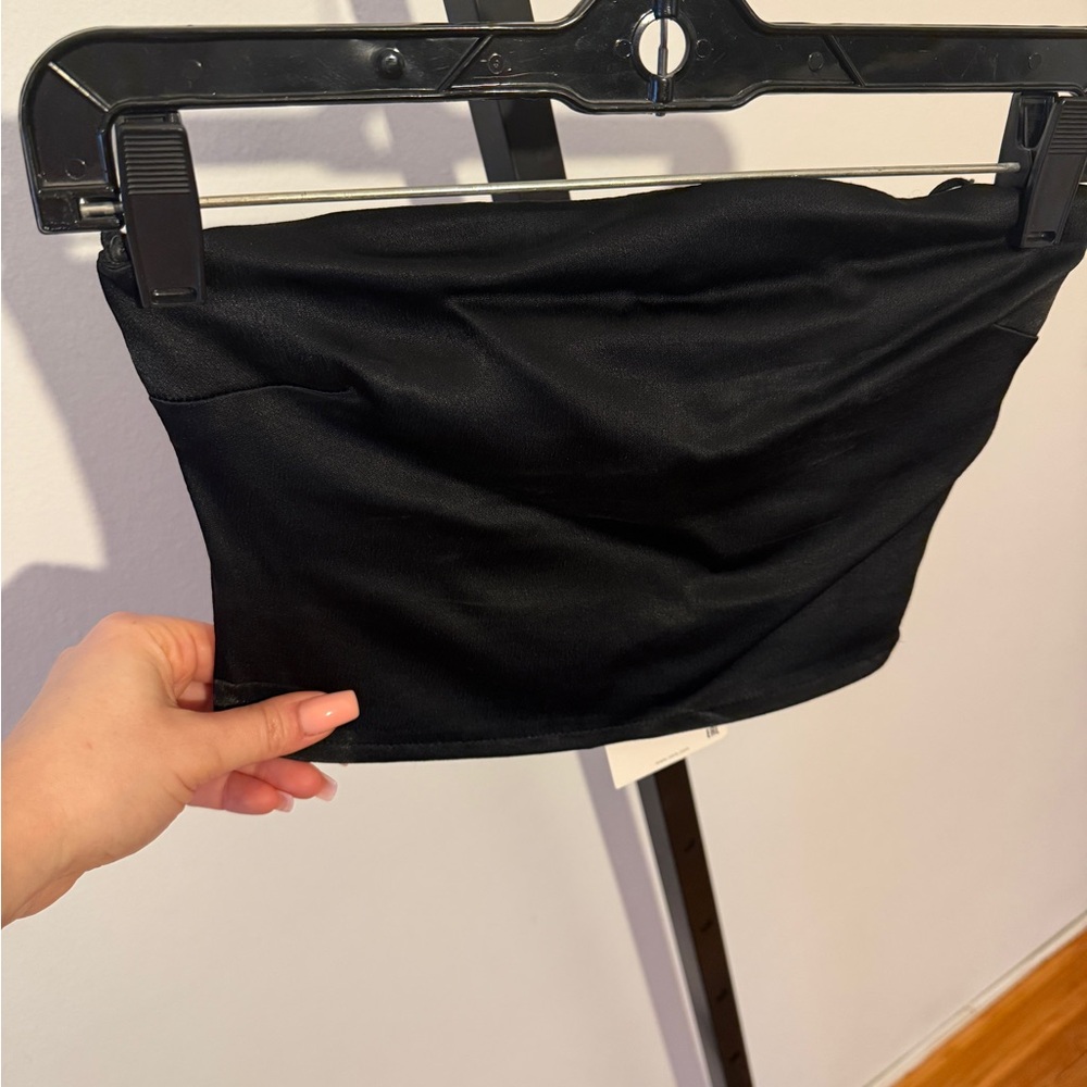 Zara Satin Tube Top Size S NEW - Picture 3 of 4
